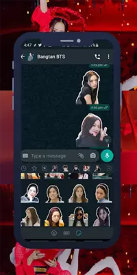 Jisoo Blackpink WASticker android App screenshot 1