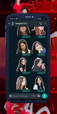 Jisoo Blackpink WASticker android App screenshot 3